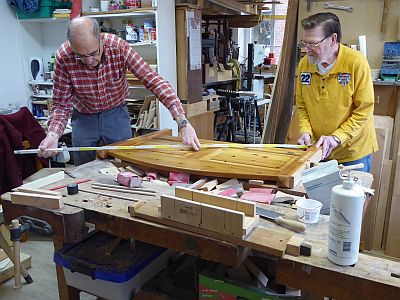 Arbeit in der Holzwerkstatt